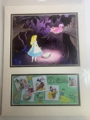 ALICE IN WONDERLAND/CHESHIRE FDC STAMP ISSUE W/ART!! MINT!! SEALED!! BEAUTY!! EX - Image 1 of 4