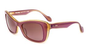 Miu Miu SMU01O Women's Plum Purple Yellow Sunglasses S1525