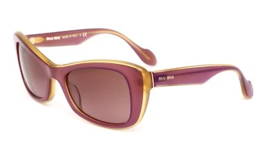 Gafas de sol para mujer Miu Miu SMU01O ciruela púrpura amarillo R1753 Foto 1 de 4