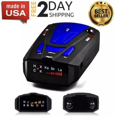 Best Laser Camera Radar Detector Cop Cars Police Scanner Real Kit 360 Degree