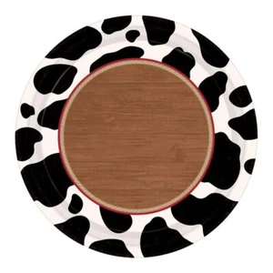 Cowboy Western Party 26cm Plates Pack of 8 - Picture 1 of 1