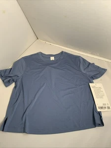 Lululemon Ultra light waist length T shirt Pink Size Uk 4 US 0 New With Tags - Picture 1 of 10