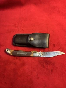 Vintage Schrade 125OT USA Old Timer Flat Blade Liner-Lock Hunter Folding Knife - Picture 1 of 5