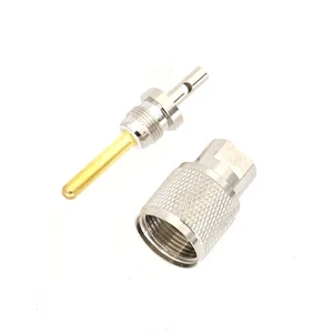 RF Copper UHF Male Connector Crimp Replace Part for RG316 RG174 LMR100 - Photo 1/12