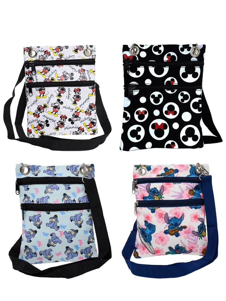 Disney Passport Crossbody Bag Purse Mickey | Minnie | Stitch | Eeyore - Image 1 of 1