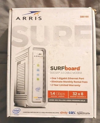Arris SB6190 SURFboard Modem R828 White - Image 1 of 4