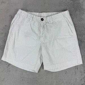 Chubbies Seersucker Striped Shorts Mens Sz L Coastal Prep Stretch Elastic Waist - Picture 1 of 10