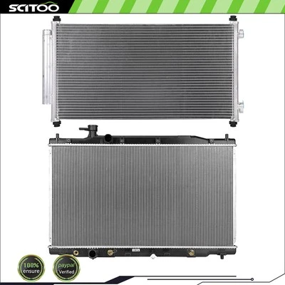 Radiator and A/C Condenser Kit Fits 2007 2008 2009 Honda CR-V EX LX Sport 2.4L - Image 1 of 4