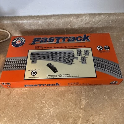 Lionel 6-81952 O-72 Right Hand Fastrack Remote/Command Switch Turnout EX/Box - Image 1 of 4