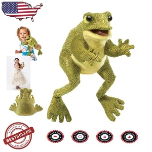 Weicher Frosch Plüschpuppe - realistisches Design, pädagogisch, verschenkbar, langlebig - Bild 1 von 6