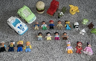 Lego Duplo Figuras Lote De 22 Veículos Zoológicos Animais Disney Dinos Trabalhadores Crianças +Mais - Imagem 1 de 4