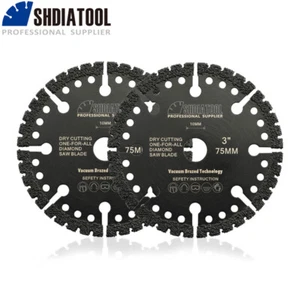 2pcs 3inch Diamond Saw Blade Cutting for Marble Aluminium Cast Iron Cutter Plate - Imagen 1 de 9