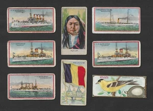 1910s E Candy Card Mixed Lot - E3 Navy, E50 Dockman, E18 Williams, E225 Chiclets - Picture 1 of 2