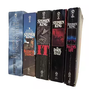 Lot of 5 Stephen King Paperback Signet 70s-90s Edition Books Some 1st Editions - Picture 1 of 24