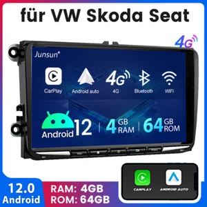Für VW GOLF 5 6 Touran Tiguan EOS Autoradio DAB+ Android 12 Carplay GPS WIFI RDS - Bild 1 von 13