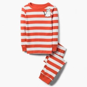 NWT Gymboree Stripe Cat Kitty Gymmies Pajama Girl many sizes orange Halloween - Picture 1 of 1