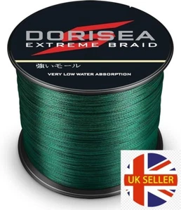 Dorisea 300m Dynema Moss Green PE Extreme geflochtene Angelschnur - Bild 1 von 7