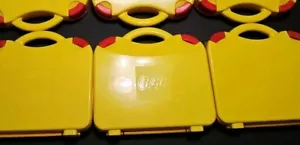3 LEGO Travel Carrying Cases Box Storage Container Yellow New (3 Pack) - Picture 1 of 5