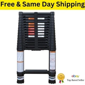 New Xtend & Climb Contractor Series 155+/300 Aluminum Telescoping Ladder 15.5 Ft - Picture 1 of 10