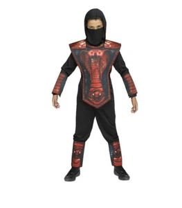 Disfraz de Halloween Cobra Ninja Niños Talla L (10-12) Nuevo - Imagen 1 de 12