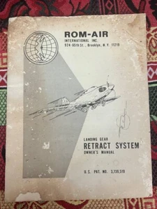 ROM AIR TRI GEAR RETRACT LANDING GEAR SYSTEM RC Airplane Owner’s Manual RARE ST7 - Picture 1 of 6