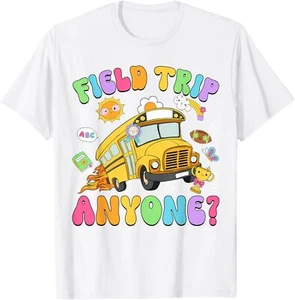 Field Trip Anyone School Trips Field Day Teachers Girls Kids T-Shirt - Picture 1 of 4