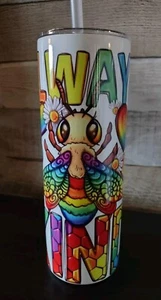 (A 08) ALWAYS BE KIND AUTISM 20oz Stainless Steel Skinny Tumbler Travel Cup - Picture 1 of 4