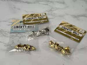Vintage Liberty Bell Charms Crafts Gold and Silver - Picture 1 of 7
