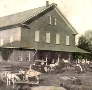 Stillwater Quaker Meeting House Barnesville OH c1910 Postcard, Horse Wagon - Picture 1 of 4