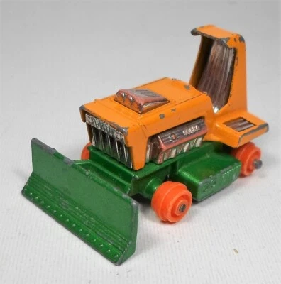 LESNEY MATCHBOX DE COLECCIÓN 1975 SUPERRÁPIDO Nº 12 BIG BULL BULLDOZER 3"" COCHE DE JUGUETE FUNDIDO A PRESIÓN Foto 1 de 4