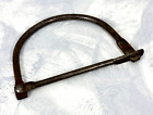 Antique Ww2 British Military Kit Bag Iron Hinged D Ring Shackle Duffel Bag Lock
