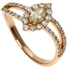 0.25ct Diamond Ring K18 Pink Gold  2.6g