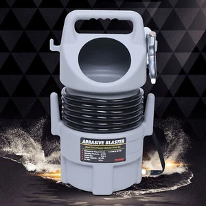 Mobile Air Compressor Sandblast Gun 50 lbs Sand Blaster Pneumatic Blasting Tool - Picture 1 of 12