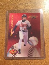 1994 Sportflics Baseball # 192 Starflics Dave Justice