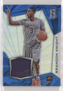 2015-16 Panini Spectra Swatches Silver Prizm /49 Brandon Knight #10