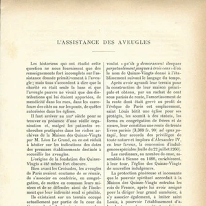 L'assistance des aveugles - - Article Coupure de presse 1896 - Picture 1 of 5