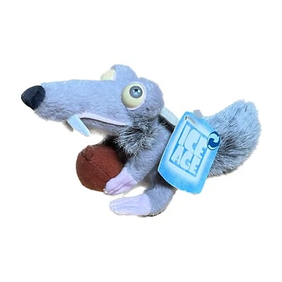 Neu Ice Age Stofftier Scrat Plüsch Figur 2002 Jakks TV  Animation Stofftier - Bild 1 von 4