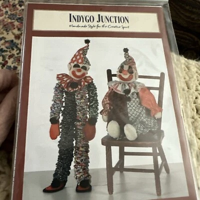 Clownin' Around Sewing Pattern Indygo Junction Pattern IJ818  Yo-Yo Clown Doll - Image 1 of 4