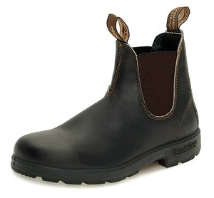 Blundstone Style 500 Australian Chelsea Boots - Stout Brown Leather - Unisex - Imagen 1 de 5