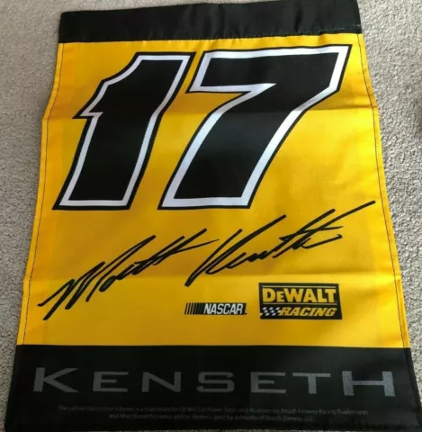 Matt Kenseth # 17 DEWALT DOUBLE SIDED 13 x 18 GARDEN FLAG ! FREE SHIPPING ! Cover