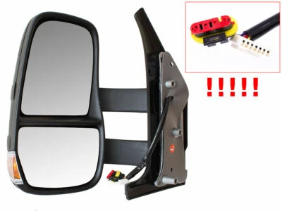 SPECCHIO RETROVISORE ELETTRICO SINISTRA BRACCIO LUNGO PER IVECO DAILY IV V 06-14 - Immagine 1 di 3