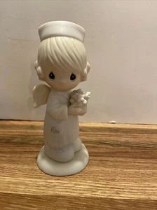 1986 Precious Moments ANGEL Of MERCY Nurse Figurine 102482 Enesco - Picture 1 of 13