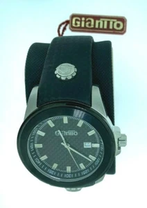 Giantto G33 Carbon Fiber Black/Stainless Steel Watch - Picture 1 of 2