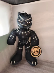 Marvel Plush Black Panther Stuffed Animal Black Gray 13" 2018 New W/Tags - Picture 1 of 7
