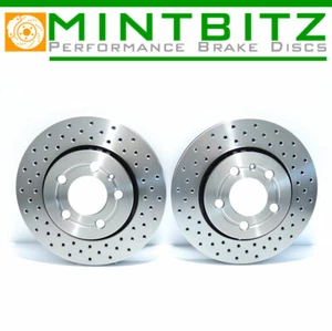 S3 Quattro TT 1.8T 225bhp Octavia vRS Golf 1.8 GTi Rear Brake Discs Drilled - Imagen 1 de 1