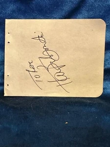 👀 Harry Belafonte "Singer"/ Gladys ? Signed Autograph Album Page 👀 - Picture 1 of 2