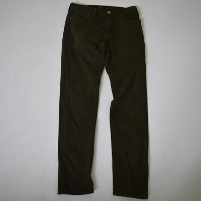 Polo Ralph Lauren Boys 18 28x30 Olive Dark Green Stretch Denim Mens Slim Jeans - Image 1 of 4