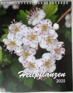 2025 - Wandkalender Kalender " Heilpflanzen 2025 " Wendekalender - Ringmechanik - Bild 1 von 10