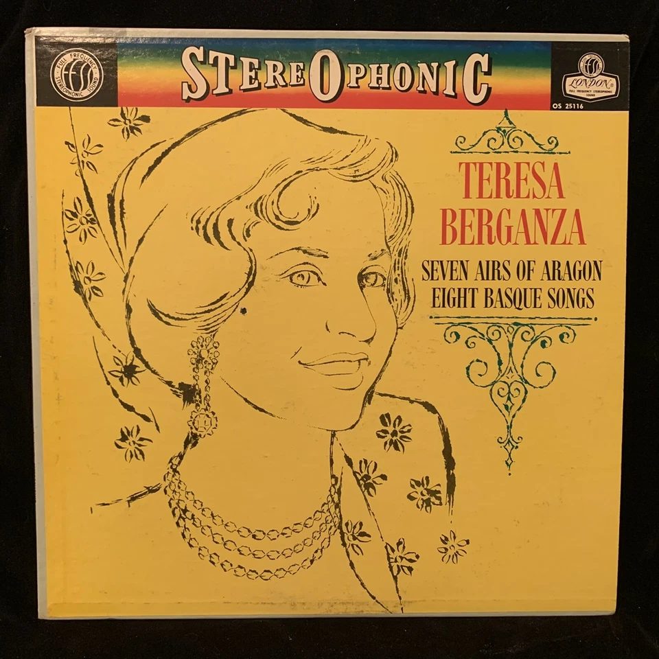 LONDON BLUEBACK OS 25116 - TERESA BERGANZA - Airs of Aragon, Basque - FFSS WB DG - Image 1 of 4