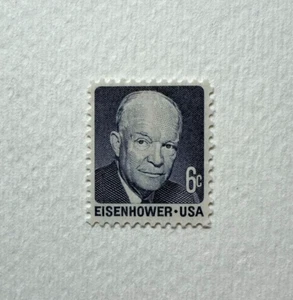 Scott# 1393 - 1970 6c Dwight D. Eisenhower Vintage Collectible Stamp - Picture 1 of 1